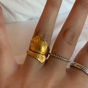 VINTAGE Gold Spoon Ring from 1970’s